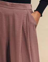 Dusky Pink Wide Leg Zeena Trousers