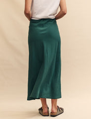 Green Slip Mila Midi Skirt