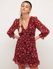 Pink Heart Chiffon Trinny Mini Dress