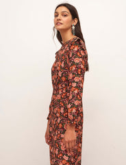 Autumnal Floral Cecile Maxi Dress