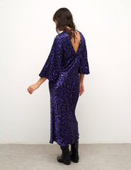 Ciara V Neck Satin Midi Dress