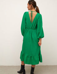 Green Ammie Midi Dress
