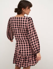 Pink Check Florence Mini Dress