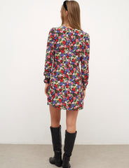 Madeline Floral Nicola Ruched Front Mini Dress