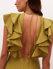 Green Coco Midi Dress