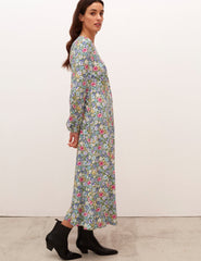 Green Ditsy Floral Lara Midaxi Dress