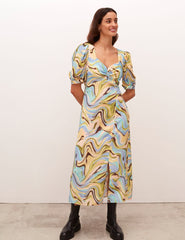 Multi Retro Rosie Midi Dress