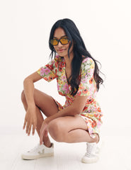 Multi Big Floral Alexa Mini Dress