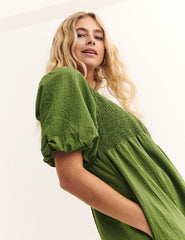 Green Kelsie Midi Dress