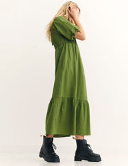 Green Kelsie Midi Dress