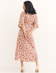 Ditsy Floral Eva Midi Dress