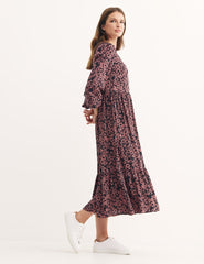 Black Sybill Star Izzy Midi Dress