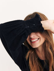 Black Cord Peggy Mini Dress