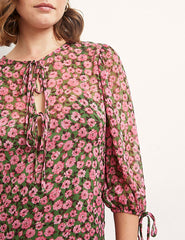 Pink Heather Mini Rose Kait Midi Dress