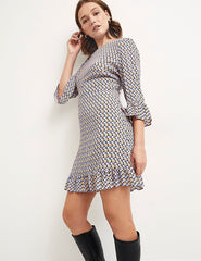 Orla Geo Fleur Mini Dress