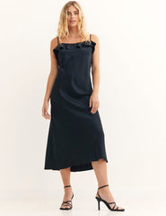 Fearne Cotton Black Juliette Midi Dress