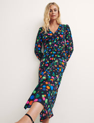 Multi Disco Spot Siri Midi Dress