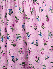 Purple Floral Millie Smock Midaxi Dress