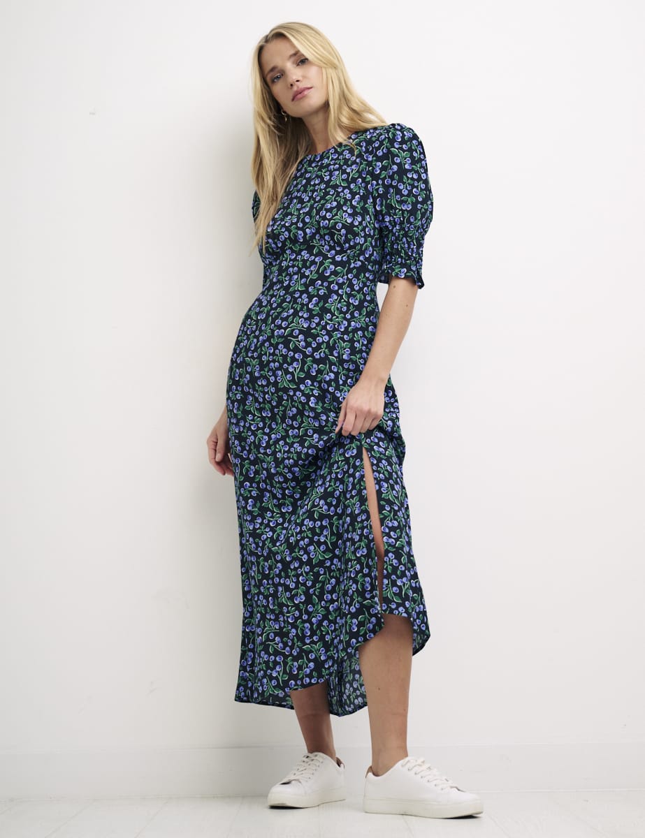 Black Floral Luna Dress