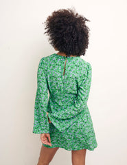 Alora Cherry Green Mikhalia Mini Dress