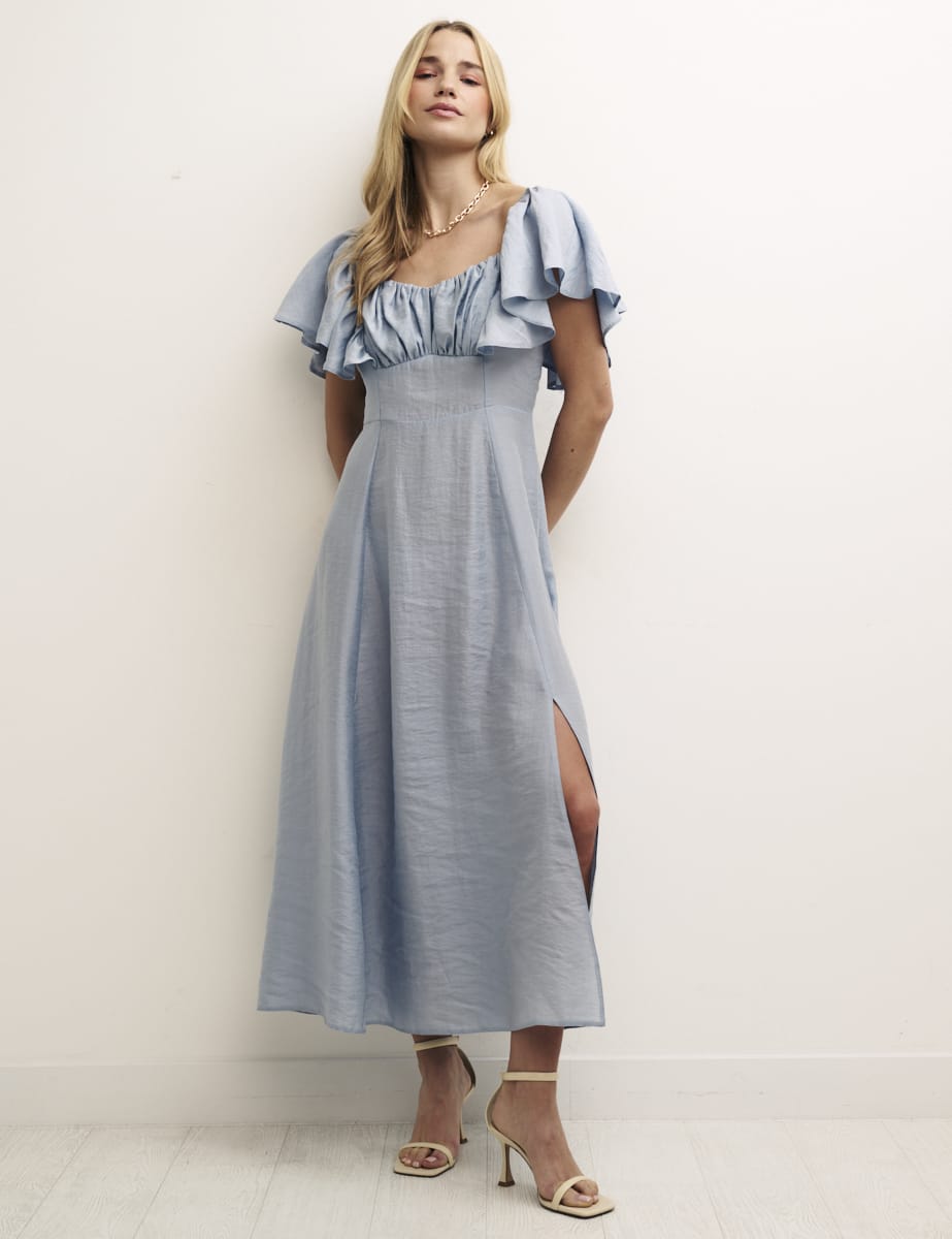 Sky Blue Dove Midi Dress