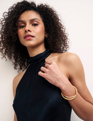 Black Halter Neck Desiree Maxi Dress