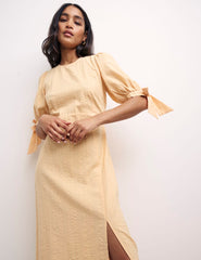 Orange Esme Midi Dress