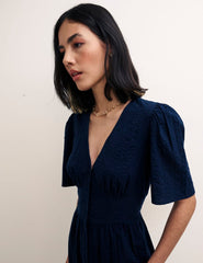 Navy Mietta Mini Dress