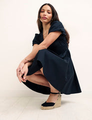 Black Jewel Mini Skater Dress