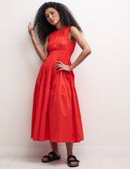 Fearne Cotton Red Elora Midaxi Dress