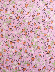 Scattered Heart Print Lily Midi Dress