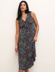 Speckle Print Sandra Midi Dress