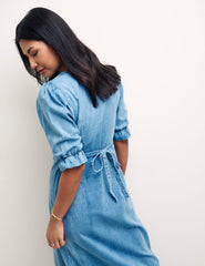 Blue Denim Delilah Midi Tea Dress