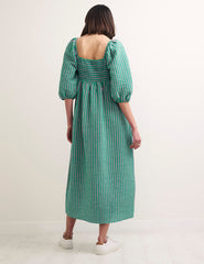 Green Stripe Kylie Midi Dress