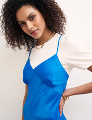 Blue Melina Midi Dress