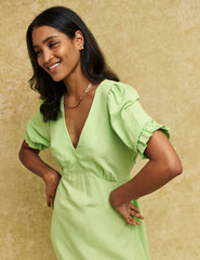 Green Delilah Midi Dress