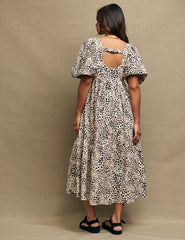 Fearne Cotton Animal Spot Print Ayla Midi Dress