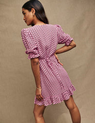 Pink Geo Delilah Mini Dress