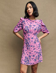 Fearne Cotton Pink Floral Evie Mini Dress