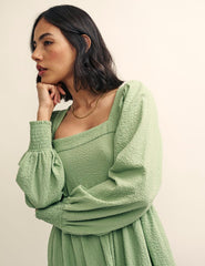 Sage Green Ayla Mini Dress