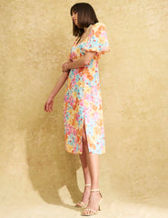Pastel Floral Dee Dee Midi Dress