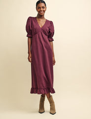 Plum Delilah Midi Tea Dress