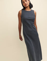 Petite Black Striped Lia Maxi Dress