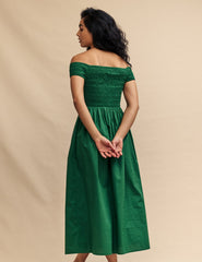Green Bardot Amanda Midaxi Dress