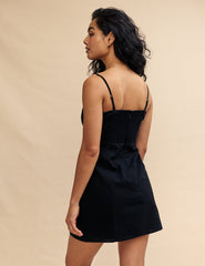 Black Bandeau Jordanna Mini Dress