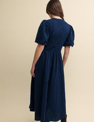 Navy Blue Starlight Midaxi Dress