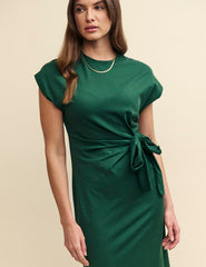 Green Jersey Dakota Midi Dress