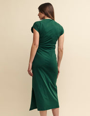 Green Jersey Dakota Midi Dress