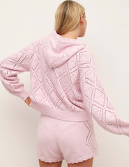 Pink Pointelle Stitch Short