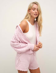 Pink Pointelle Stitch Short